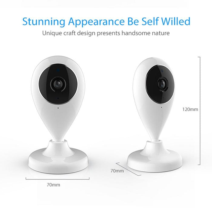 Indoor Wifi Ip Camera With Ir Night Vision & Multi-Angle Monitor & Mobile Phone Remote Control