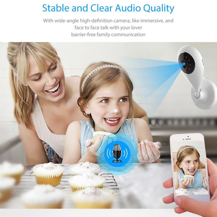 Indoor Wifi Ip Camera With Ir Night Vision & Multi-Angle Monitor & Mobile Phone Remote Control