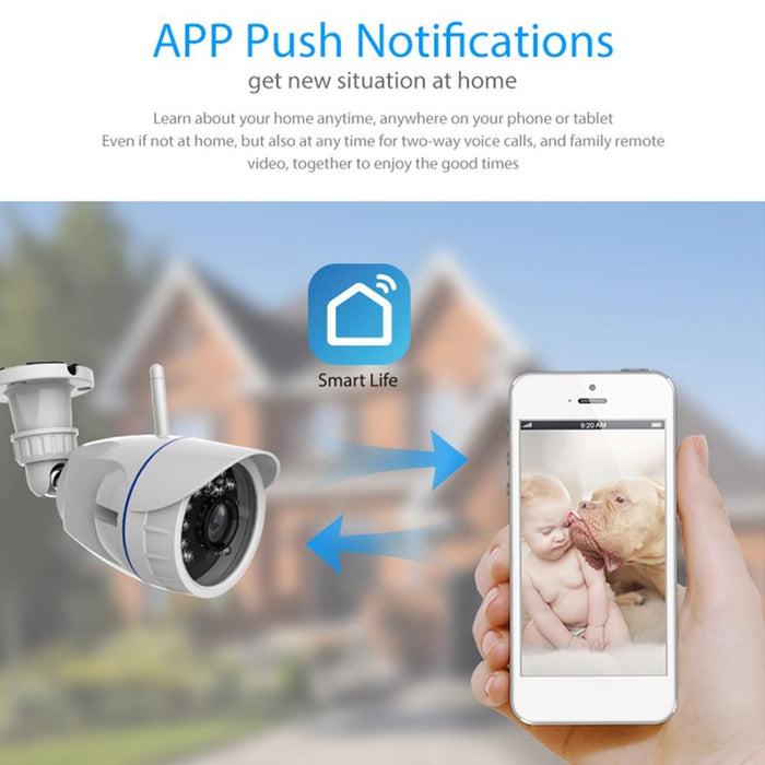 Nip-56Ai Outdoor Waterproof Wifi Ip Camera With Ir Night Vision & Mobile Phone Remote Control