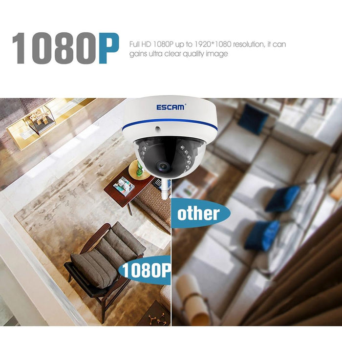 Hd 1080P 2.0Mp P2P Private Cloud Ip66 Waterproof Security Wifi Ip Camera Support Motion Detection / Night Vision- Ir Distance 10M