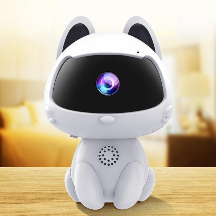 Cute Pets Smart Home Camera Support Night Vision & Two-Way Voice & Motion Detection White