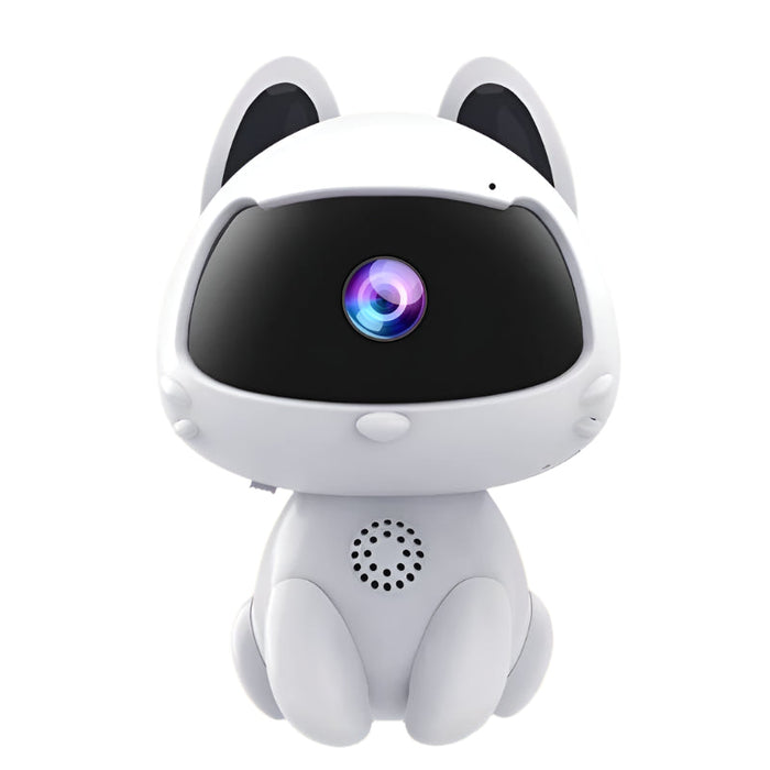 Cute Pets Smart Home Camera Support Night Vision & Two-Way Voice & Motion Detection White