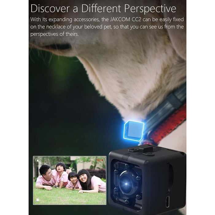 1080P Hd Recorder Cube Smart Mini Camera With Infrared Night Vision & Motion Detection Black