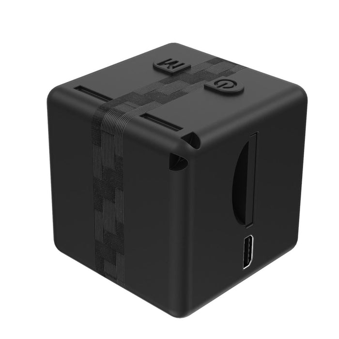 1080P Hd Recorder Cube Smart Mini Camera With Infrared Night Vision & Motion Detection Black