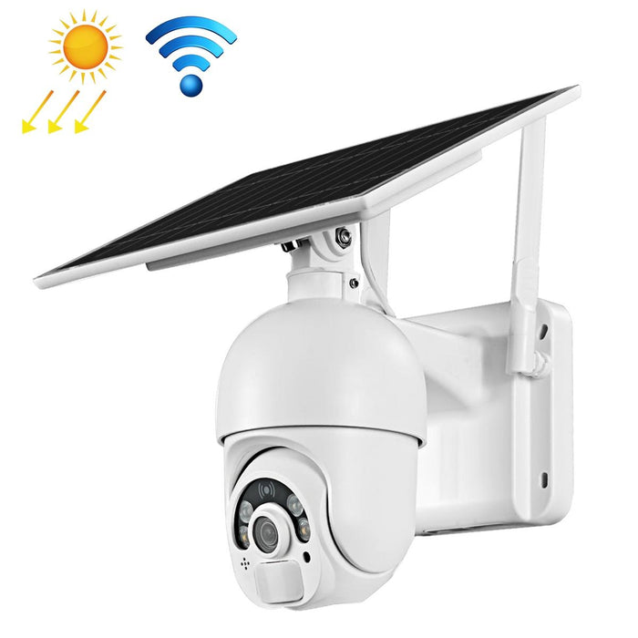 1080P Full Hd Solar Powered Wifi Camera Support Pir Alarm Night Vision Two Way Audio Tf Card