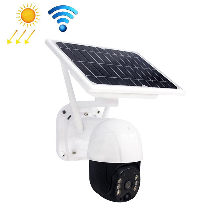 2288 X 1288P Full Hd Solar Powered Wifi Camera Support Pir Alarm Night Vision Two Way Audio Tf Card Not Include Battery