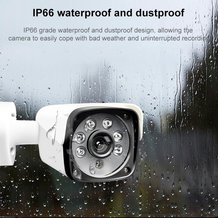 633W / Ip Poe Power Over Ethernet 720P Ip Camera Outdoor Home Security Surveillance Camera Ip66 Waterproof Support Night Vision & Phone Remote View White