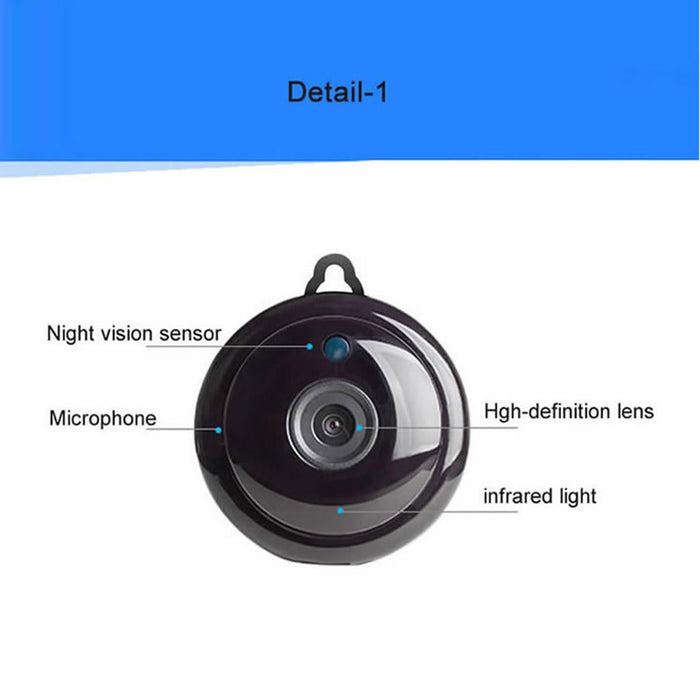 Mn001 3518Ev200 1.0 Mp Mini Hd Wifi Ip Camera With 6 Pcs Infrared Leds Support Motion Detection & Night Vision & Tf Card Max 64Gb