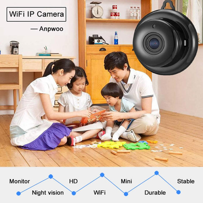 Mn001 3518Ev200 1.0 Mp Mini Hd Wifi Ip Camera With 6 Pcs Infrared Leds Support Motion Detection & Night Vision & Tf Card Max 64Gb