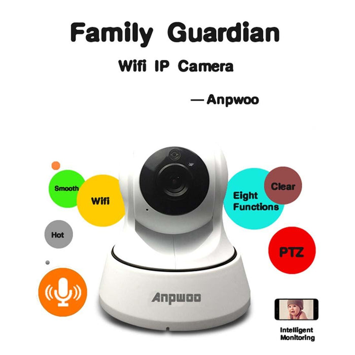 Ingenic 720P Hd Wifi Ip Camera With 11 Pcs Infrared Leds Support Motion Detection & Night Vision & Tf Card Max 64Gb