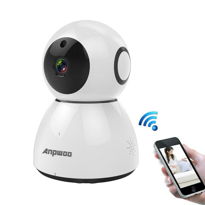 1080P Hd Wifi Ip Camera Support Motion Detection & Infrared Night Vision & Tf Card Max 64Gb White