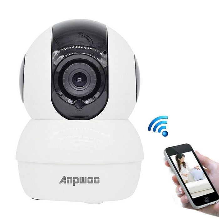 720P Hd Wifi Ip Camera Support Motion Detection & Infrared Night Vision & Sd Card Max 32Gb White