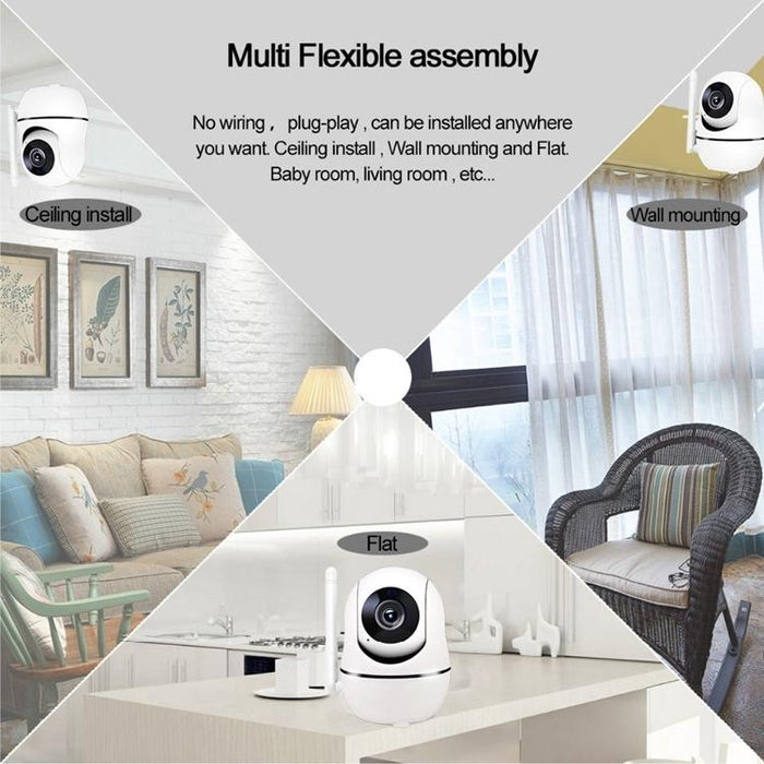 720P Hd Wifi Ip Camera Support Motion Detection & Infrared Night Vision & Sd Card Max 32Gb White