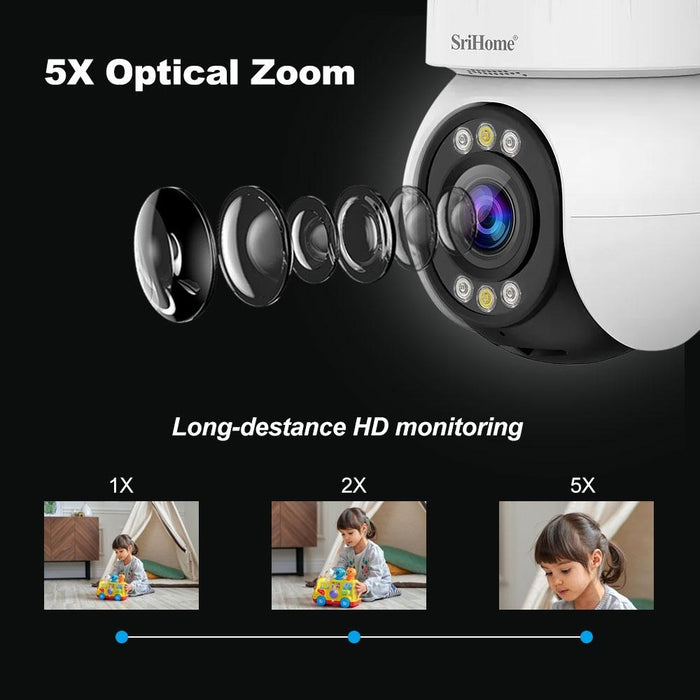 4.0 Million Pixels Fhd Low Power Consumption Wireless Home Security Camera System