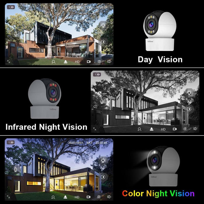 4.0 Million Pixels Fhd Low Power Consumption Wireless Home Security Camera System