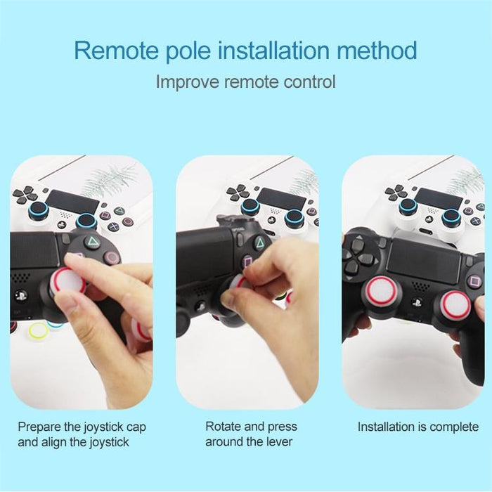 20 Pcs Luminous Silicone Protective Cover For Ps4 / Ps3 / Ps2 / Xbox360 / Xboxone / Wiiu Gamepad Joystick