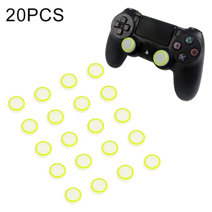 20 Pcs Luminous Silicone Protective Cover For Ps4 / Ps3 / Ps2 / Xbox360 / Xboxone / Wiiu Gamepad Joystick