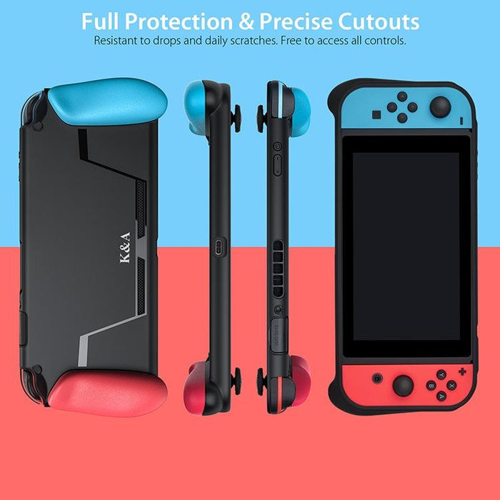 Anti Shock Tpu Grip With Game Card Slot For Nintendo Switch