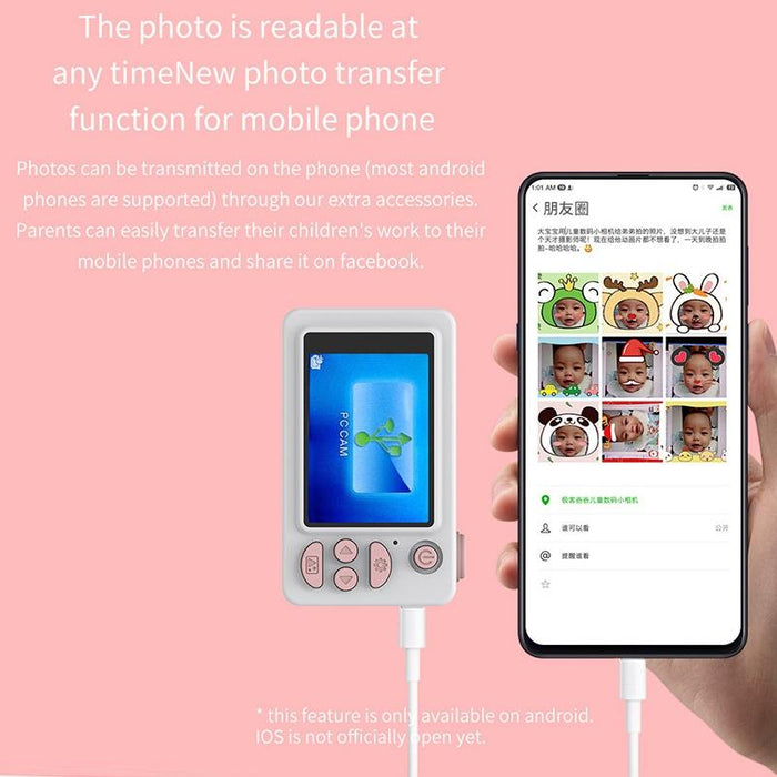 D9 8.0 Mega Pixel Lens Fashion Thin And Light Mini Digital Sport Camera With 2.0 Inch Screen & Elk Shape Protective Case & 32G Memory For Children