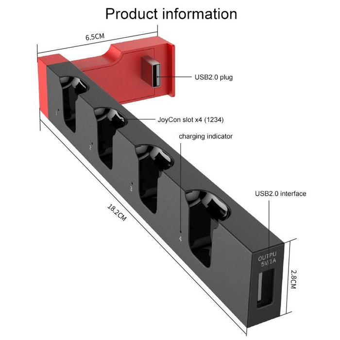 Charging Dock For Nintendo Switch Joy Con