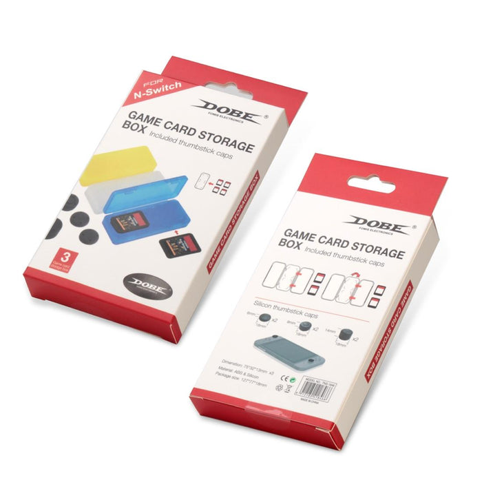 2 In 1 Card Storage Box Mushroom Caps For Nintendo Switch