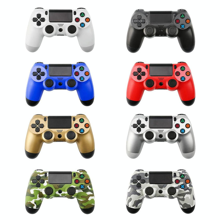 Green Camouflage Snowflake Button Wired Gamepad Game Handle Controller For Ps4