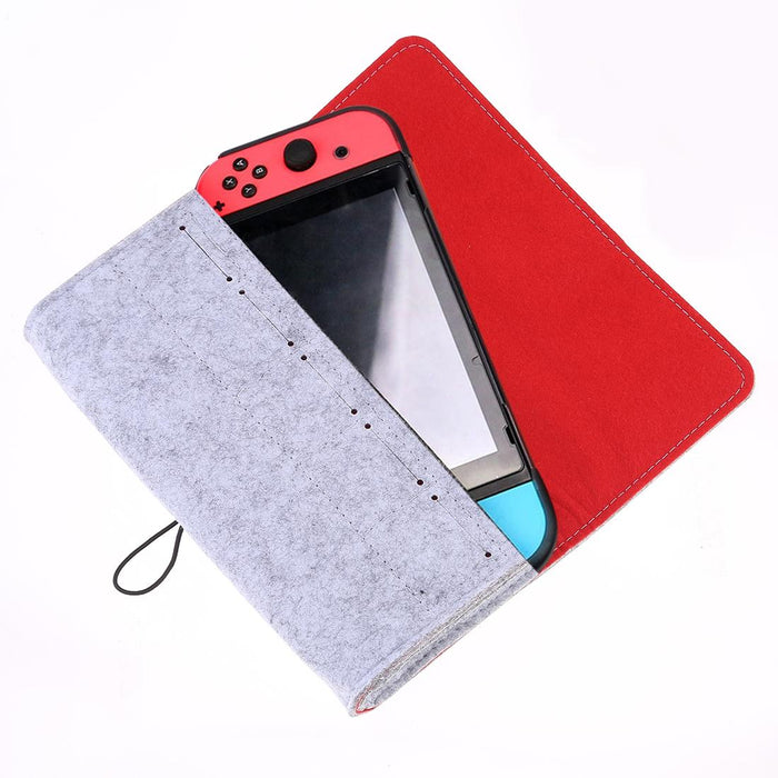 Compact Felt Bag For Nintendo Switch