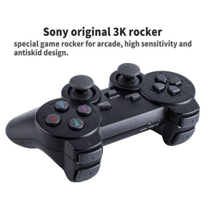 Ps3000 64Gb 4K Retro Game Stick With 2 Wireless Gamepads 10000 & Games Pre-Installed