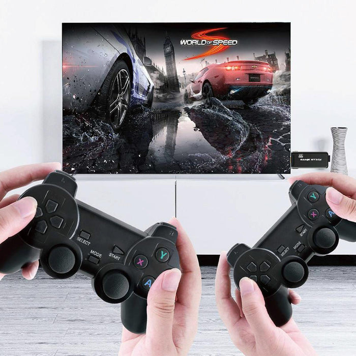 Ps3000 64Gb 4K Retro Game Stick With 2 Wireless Gamepads 10000 & Games Pre-Installed