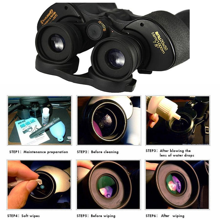 20X50 Powerful Outdoor High Definition High Times Zoom Binocular Telescope For Hunting / Camping