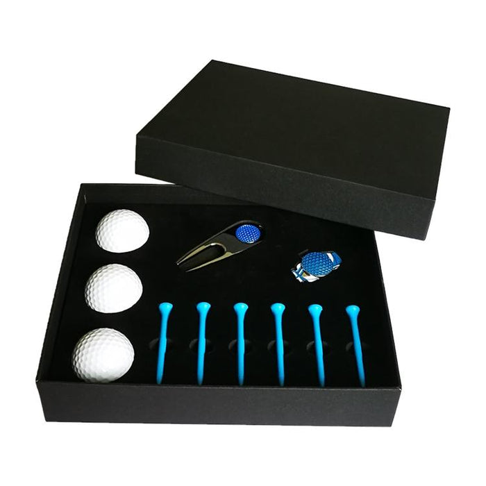 11 In 1 6 Golf Tees & Divot Tool & 3 Golf Balls Gift Box Set