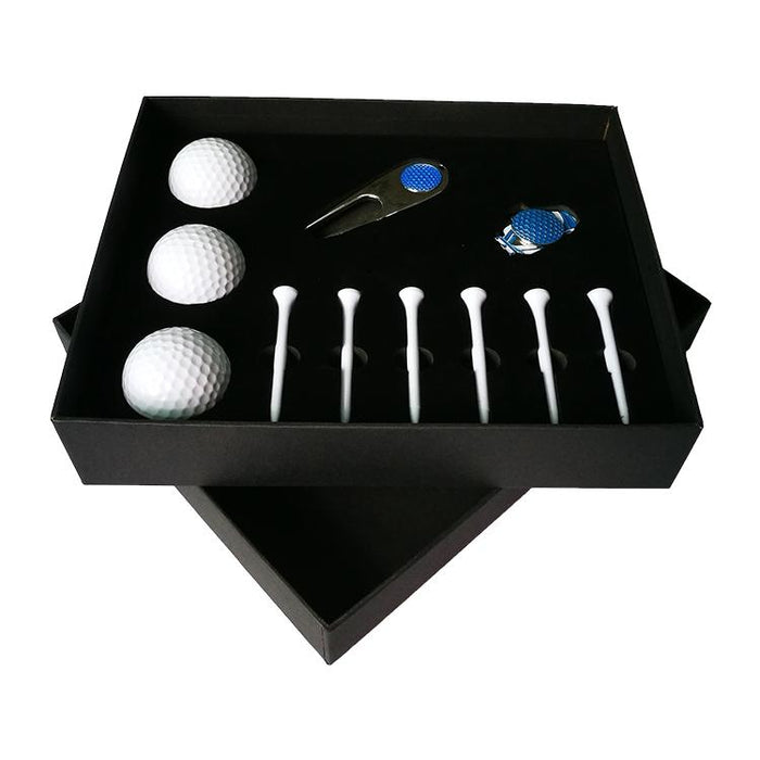 11 In 1 6 Golf Tees & Divot Tool & 3 Golf Balls Gift Box Set