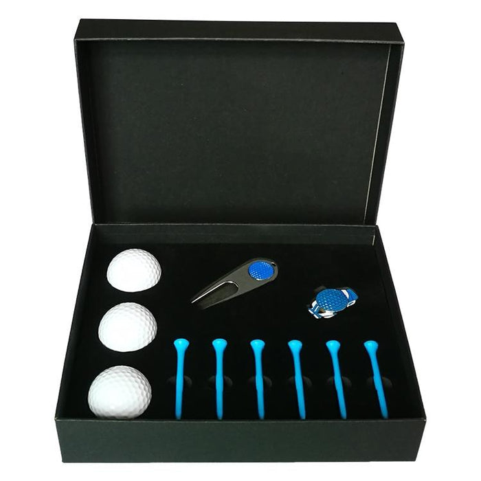 11 In 1 6 Golf Tees & Divot Tool & 3 Golf Balls Gift Box Set