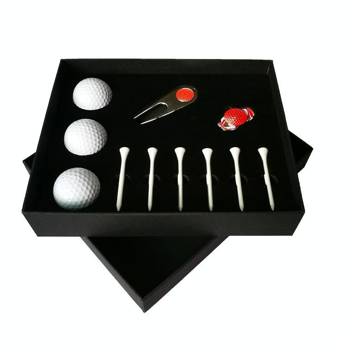 11 In 1 6 Golf Tees & Divot Tool & 3 Golf Balls Gift Box Set