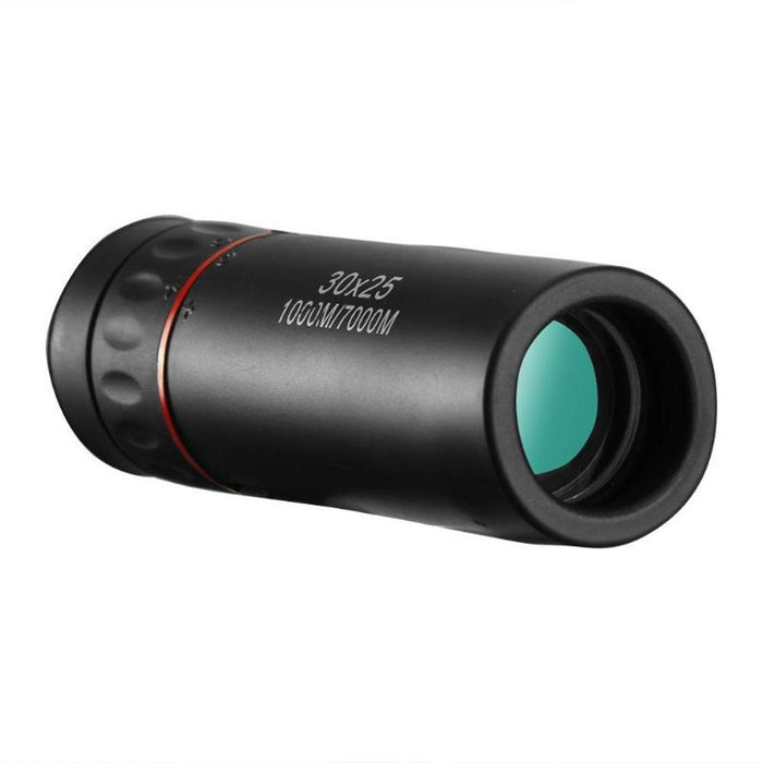 30X25 Mini Portable Optical Monocular Telescope Black