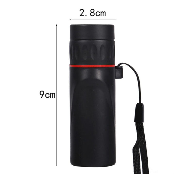 30X25 Mini Portable Optical Monocular Telescope Black