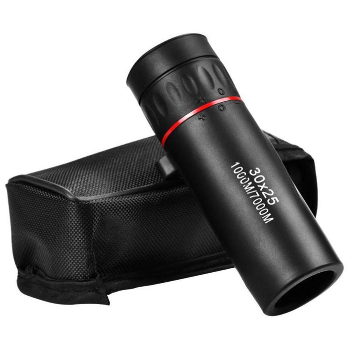 30X25 Mini Portable Optical Monocular Telescope Black