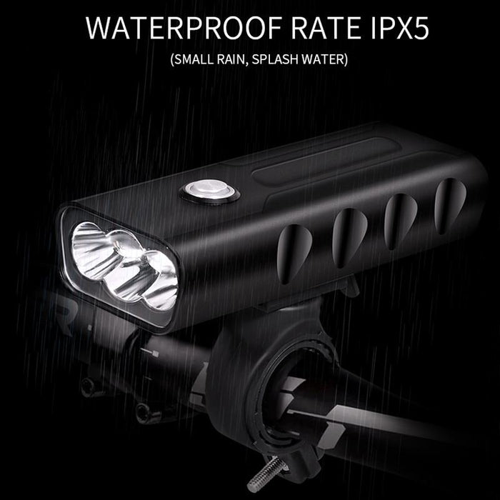 Usb Charging Bike Light 10H T6+A02 Lamp