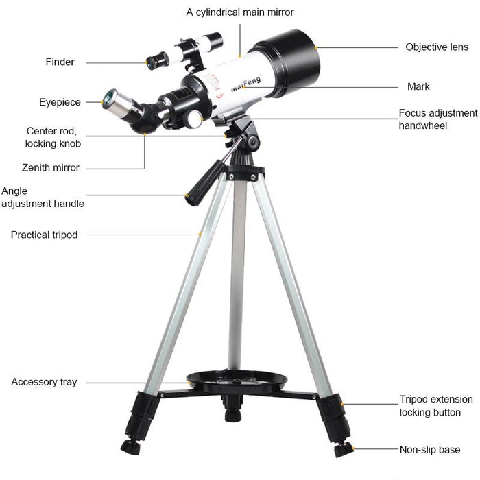 High Definition Astronomical Telescope with Tripod - 233x70