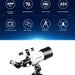 High Definition Astronomical Telescope with Tripod - 233x70