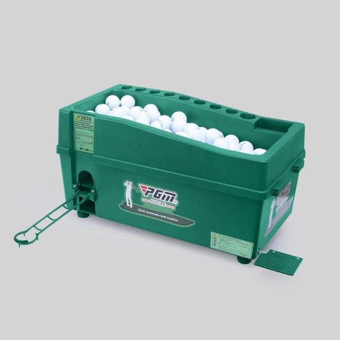 Golf Ball Dispenser Automatic Tee Up Machine With Club Rack - Size 62X32X32Cm Green