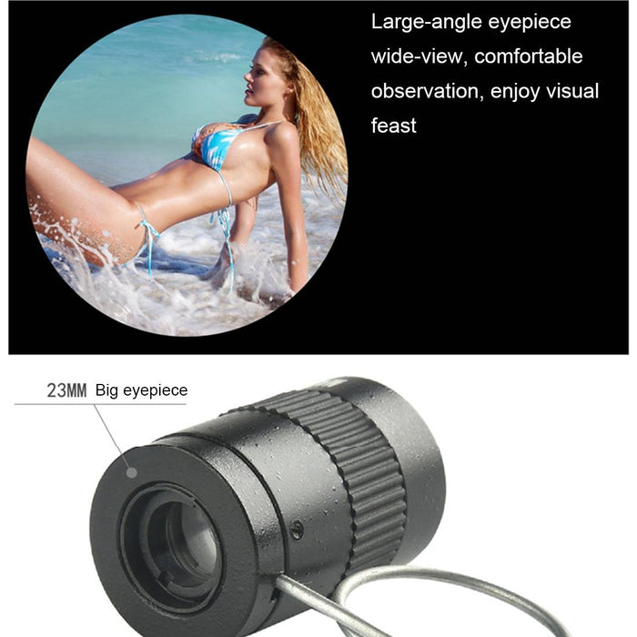 Mini Pocket Telescope with Finger Buckle - 2.5x17.5mm