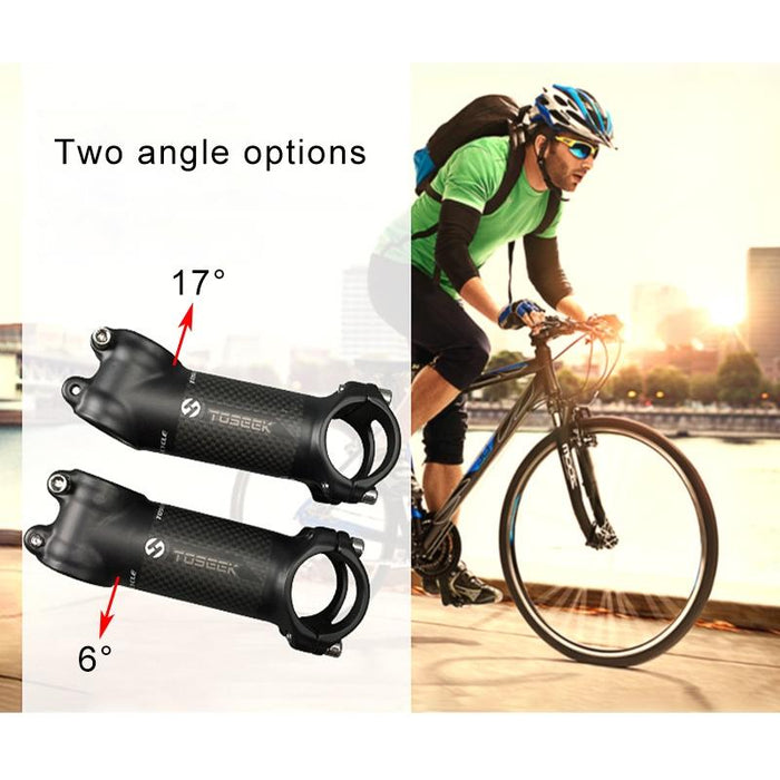 Ultra-Light Bike Handlebar Stem Riser 6 Degree 100Mm Matte