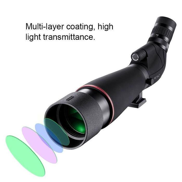 Htk-72 20X-60X High Definition Night Vision Zoom Monocular Telescope For Outdoor Camping Birdwatching With Tripod Black