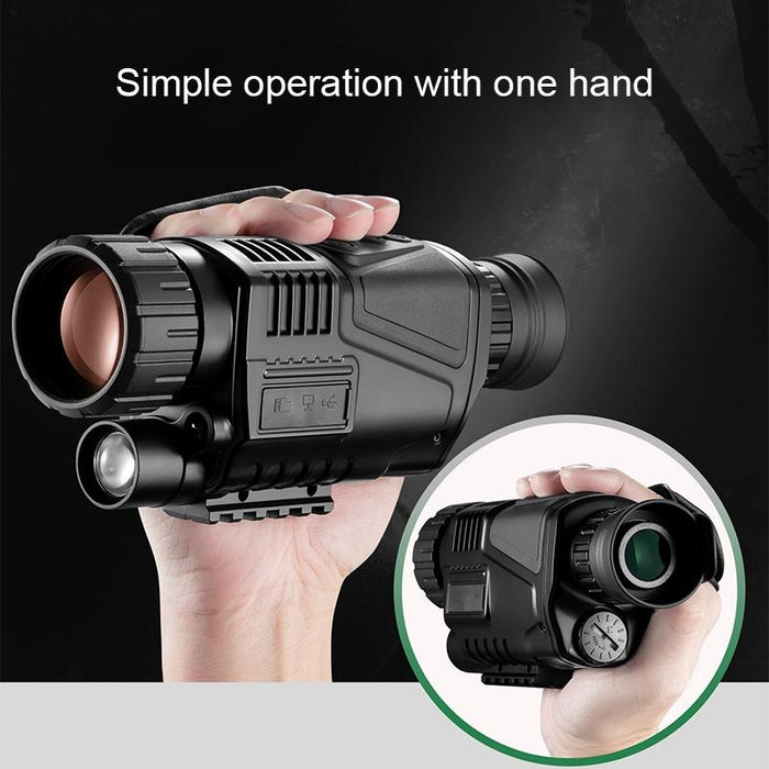 Htk-90 Hd Night Vision Monocular Telescope Support Photography / Video / Sd Card