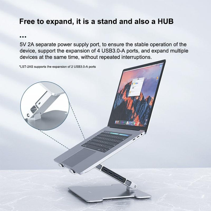 Multi-function Aluminum Alloy Laptop Notebook Heightening