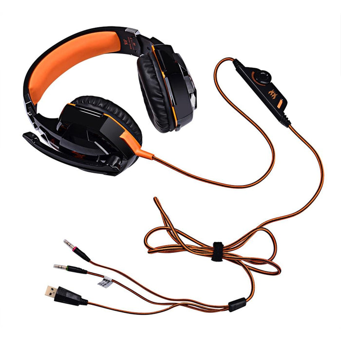 Over-Ear Gaming Headset With Mic Led Light And Stereo Bass For Pc Gamer
