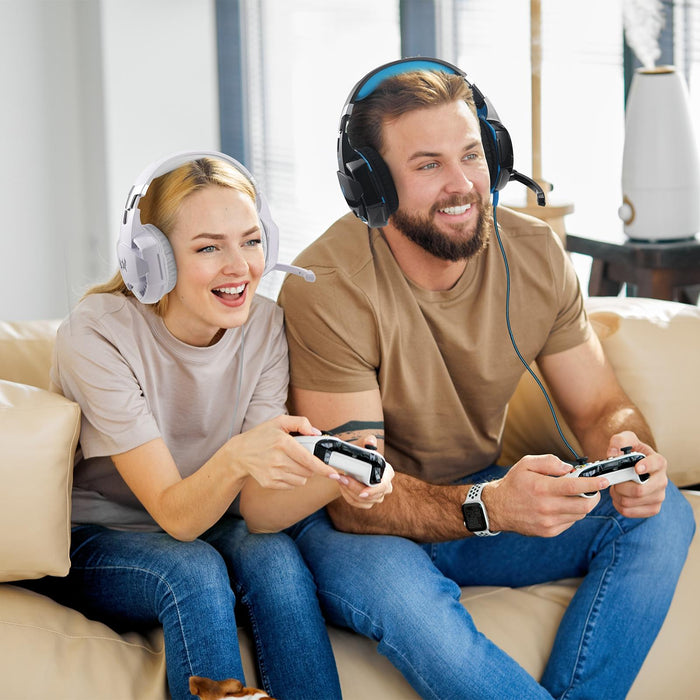 Over-Ear Gaming Headset With Mic Led Light And Stereo Bass For Pc Gamer