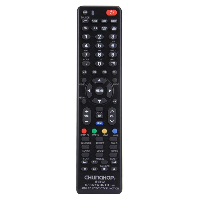 E-S902 Universal Remote Controller For Skyworth Led Tv / Lcd Tv / Hdtv / 3Dtv