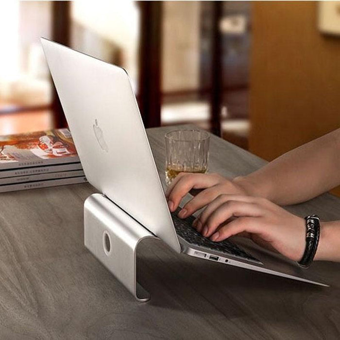 Universal Aluminum Laptop Cooling Stand - Grey 11-17 Inch